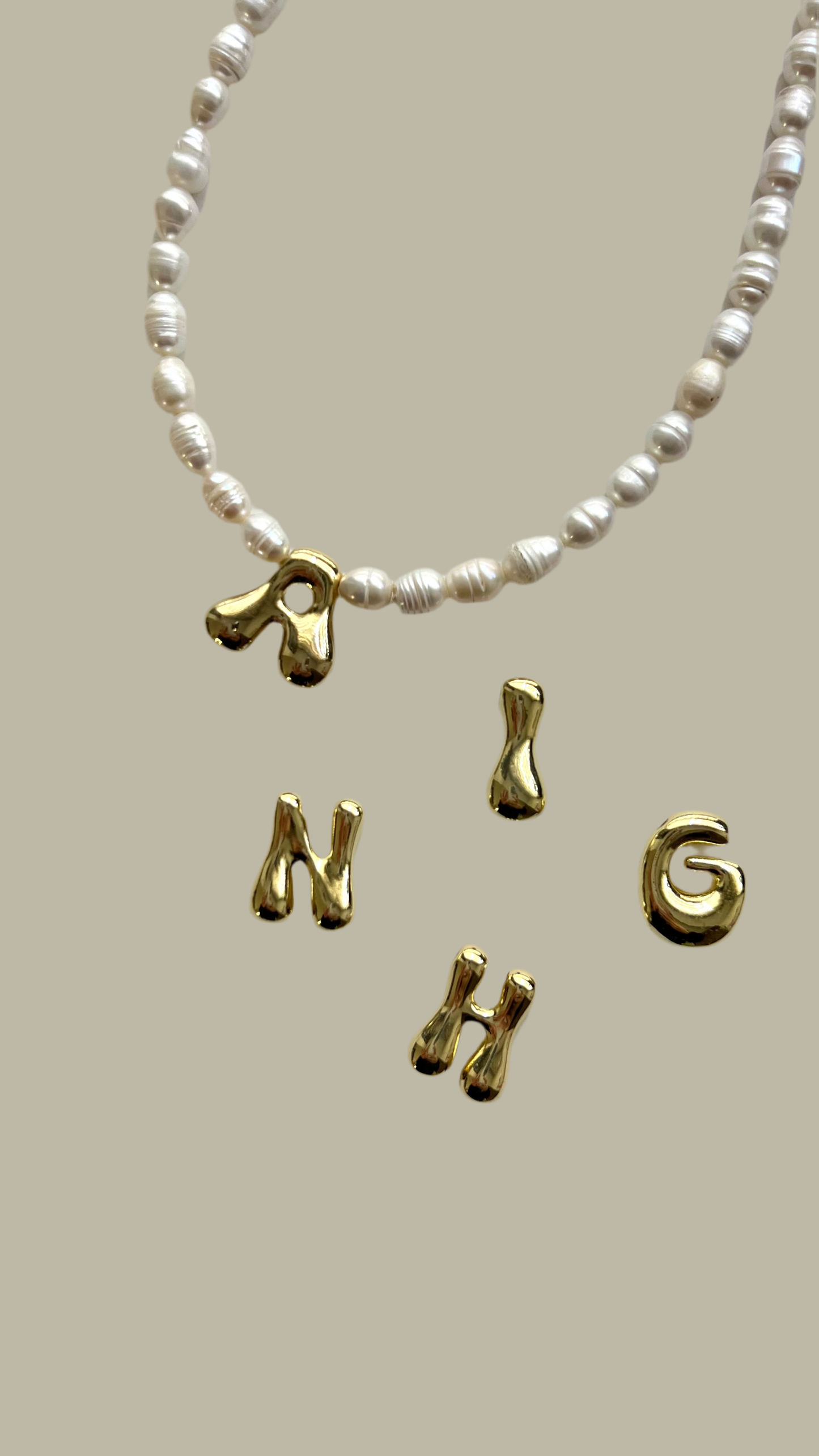 Pearl Letter Necklace