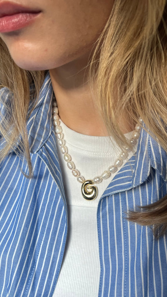Pearl Letter Necklace