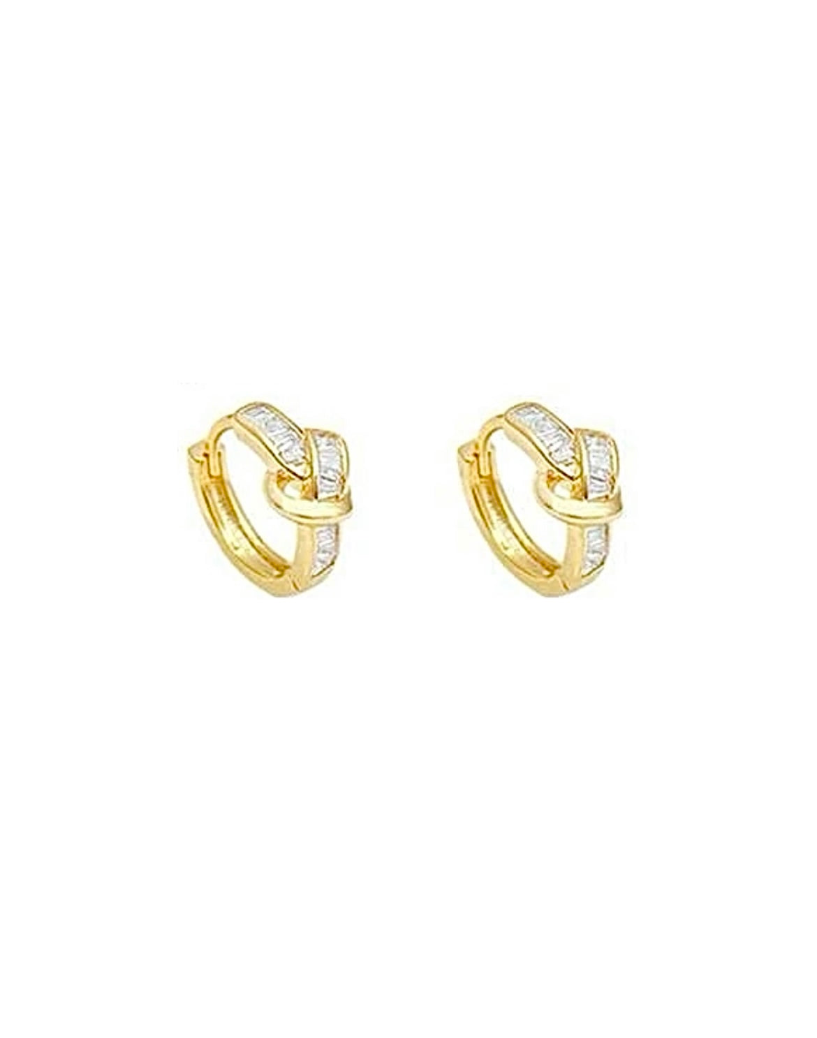 Knot Hoops in Gold