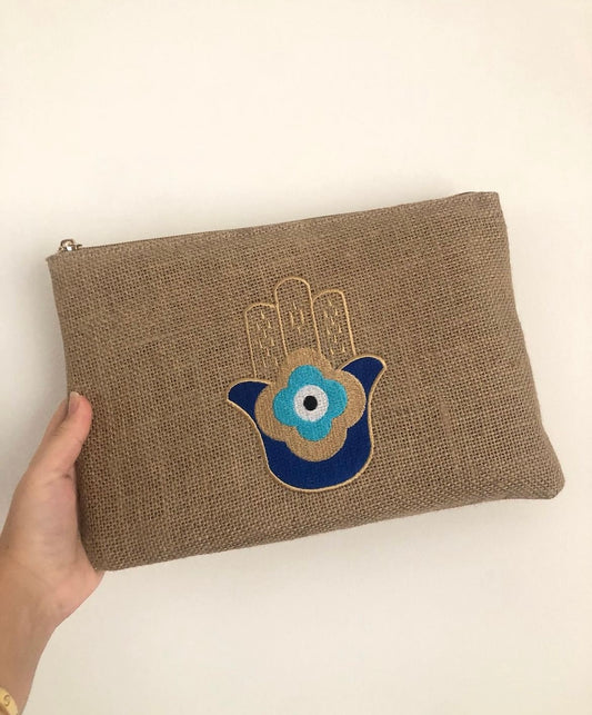 Embroidered Hand Clutch