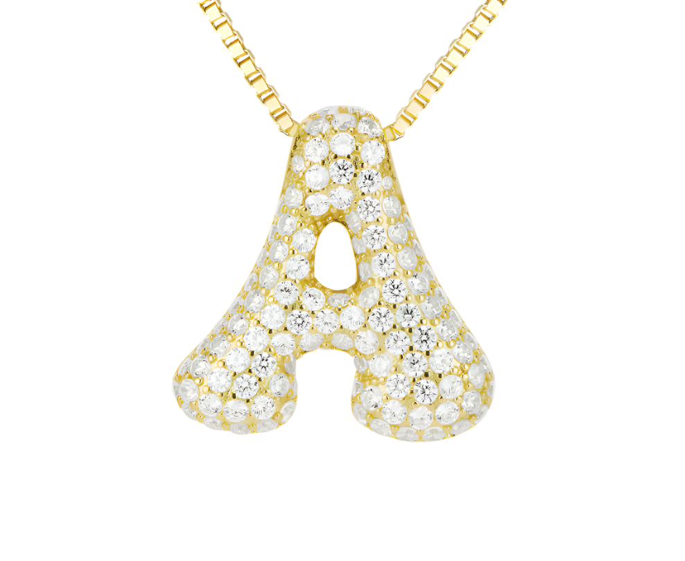 Iced Jumbo Letter Necklace