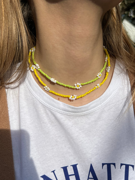 Yellow Daisy Necklace