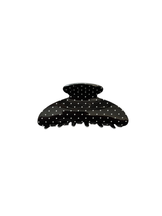 Polka Dot Clip Black