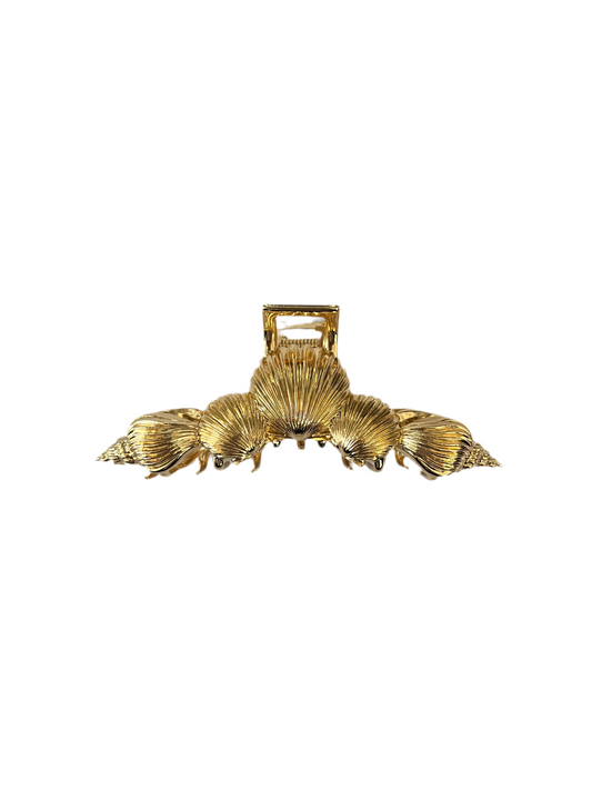 Gold Seashell Clip