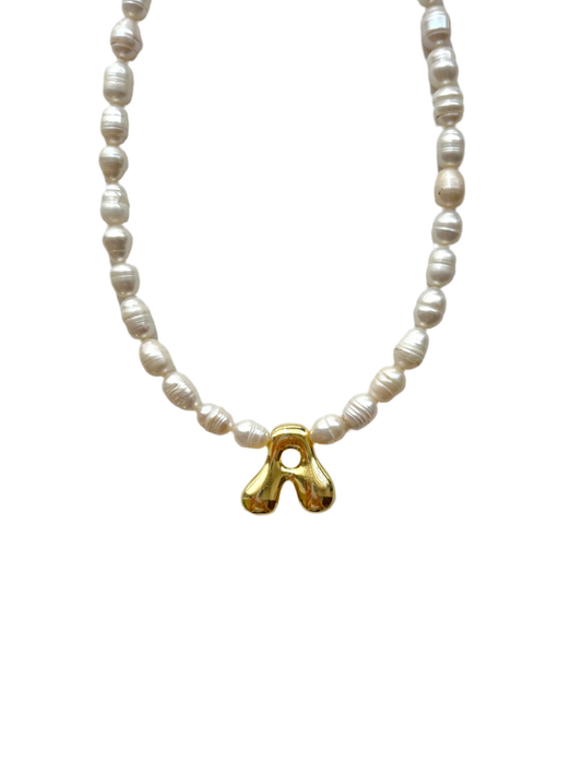 Pearl Letter Necklace