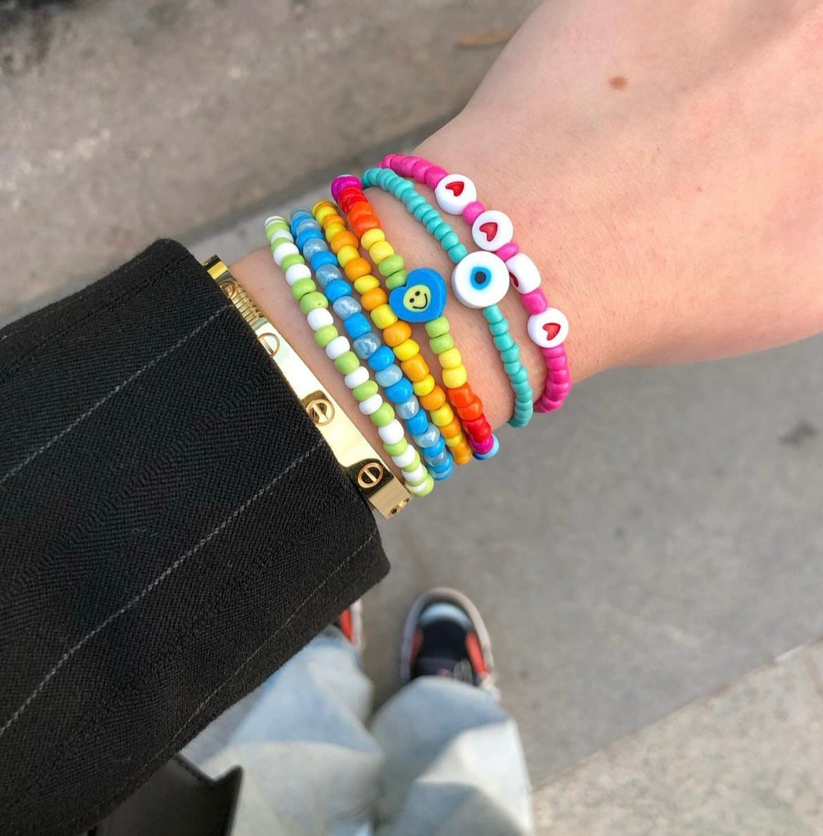 Blue Beads Bracelet