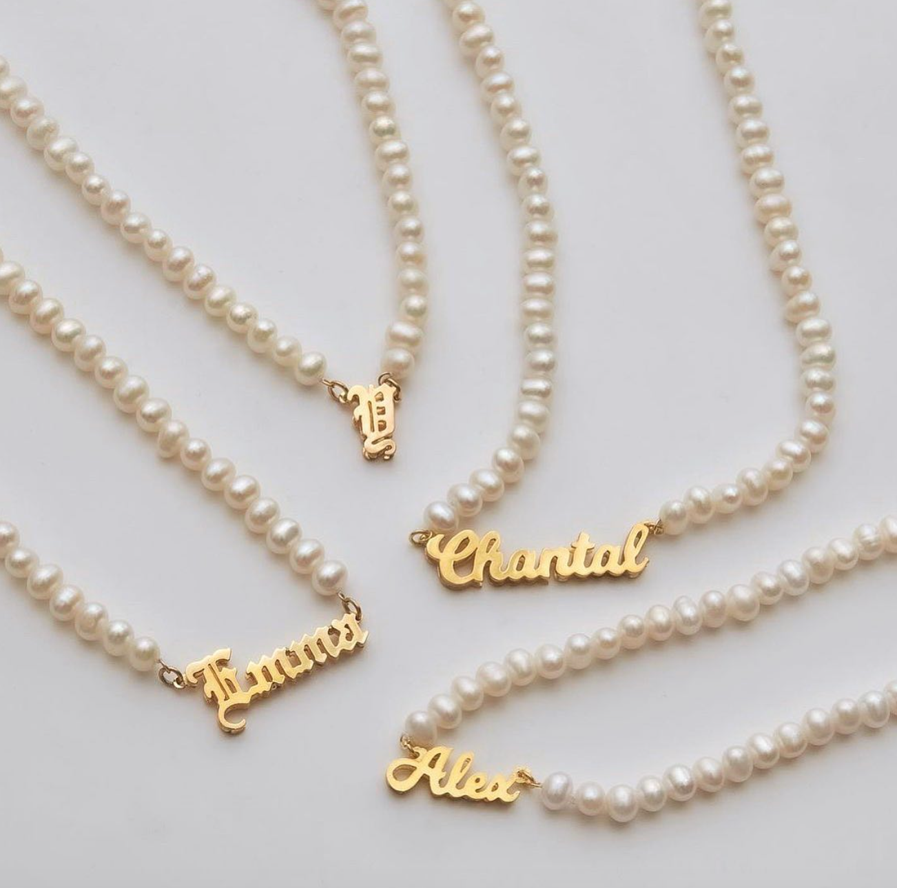 Personalized Pearl Necklace