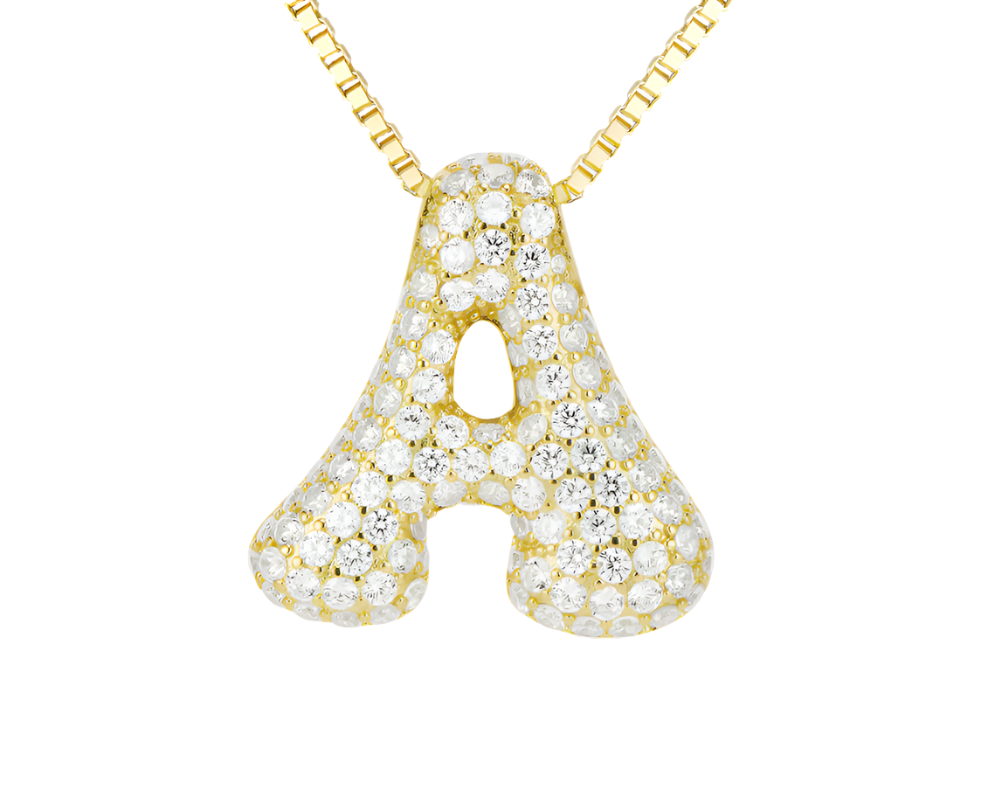 Iced Jumbo  Letter Necklace