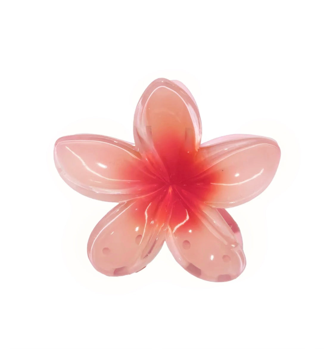 Plumeria Clip In Grapefruit