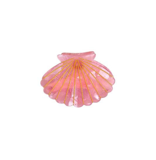 Seashell Clip In Peach